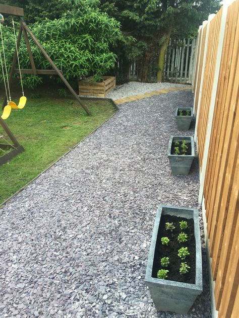 Compost Area, Path Border, Plum Slate, Wooden Path, South Yorkshire, Back Garden, First Home, Joinery, Stepping Stones