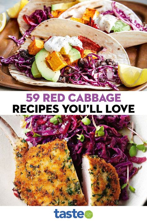 Red Cabbage Benefits, Stir Fry Healthy, Purple Cabbage Recipes, Cooked Red Cabbage, Fried Cabbage With Bacon, Best Cabbage Recipe, Cabbage With Bacon, Cabbage Side Dish, Cabbage Recipes Healthy