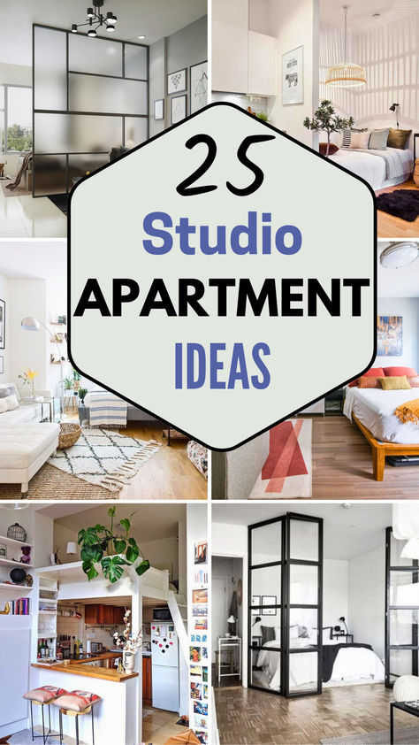 25 Studio Apartment Ideas – The DIY Desire How To Design Studio Apartment, How To Organize A Small Studio Apartment, Space Saving Studio Apartment Ideas, Decor For A Studio Apartment, Small Studio Room Decor, Single Studio Apartment, 25 Sqm Studio Apartment Ideas, Studio Apartment Ideas Women, Smart Studio Apartment Ideas