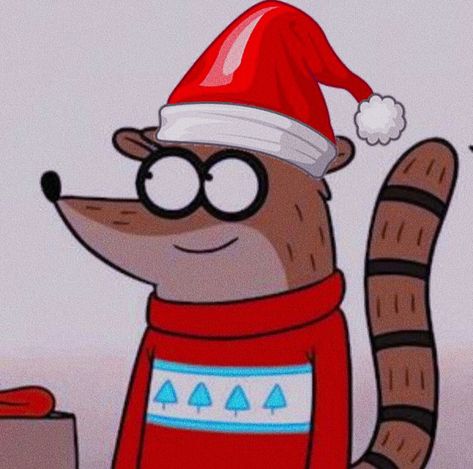 Regular Show Christmas, Nerdy Christmas, Xmas Wallpaper, Regular Show, Type Illustration, Christmas Drawing, Cartoon Profile Pics, Cartoon Pics, A Cartoon