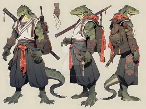 Reptilian People Art, Anthro Lizard Character Design, Lizard Man Art, Lizard Person Character Design, Alligator Fursona, Lizard Folk Dnd, Lizard Man Character Design, Mario Dnd, Lizardfolk Wizard