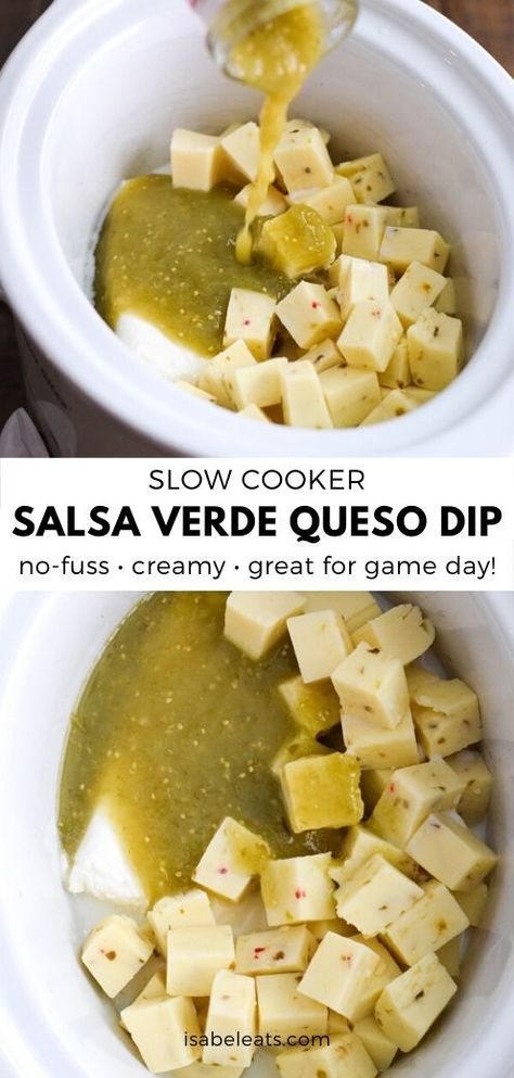 Creamy Salsa Verde, Slow Cooker Salsa, Creamy Salsa, Grape Jelly Meatballs, Crockpot Appetizers, Game Day Party, Mini Pizzas, Queso Dip, Beer Cheese