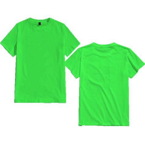 Fashion Anak, Shirt Template, Bright Green, Mockup, Tee Shirts, Green, Mock Up