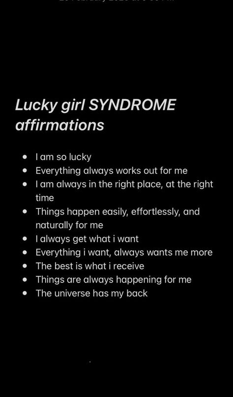 Lucky girl syndrome, lucky girl affirmation, manifestation, daily affirmation, lucky girl aesthetic, lucky girl guidebook, gratitude journal, manifest, millionaire, rich girl aesthetic, success, motivation, positivity You Not Ready For Me, Social Butterfly Affirmations, Lucky Girl Syndrome Affirmation, Lucky Girl Syndrome, Vision Board Affirmations, Vie Motivation, Writing Therapy, Daily Positive Affirmations, Morning Affirmations