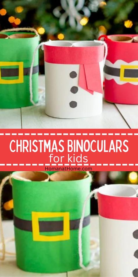 Binocular Craft, Toilet Paper Tubes, Child Guidance, Advent Box, Binoculars For Kids, Christmas Stem, December Crafts, Toilet Paper Tube, Toilet Paper Rolls