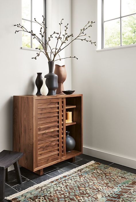 Moro Console Cabinet - - Room & Board Modern Storage and Entryway Furniture - Room & Board Sliding Wooden Doors, Shoes Shelves, Wooden Sliding Door, Dining Cabinets, Sliding Door Cabinet, Entry Cabinet, Entryway Storage Cabinet, Books Shelf, Japanese Door