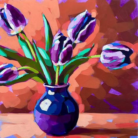 Enroll in Loose Tulips - Ali Kay Studio Ali Kay, Tulip Painting, Tulips Art, Watercolor Tulips, Acrylic Painting Lessons, Gouache Art, The Tribe, Painting Lessons, Art Inspiration Painting