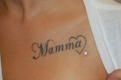 Piercing with a tattoo Mum Tattoo, Mama Tattoo, Small Girly Tattoos, Mom Tattoo Designs, Muster Tattoos, Mother Tattoos, Text Tattoo, Cute Tiny Tattoos, Just Ink