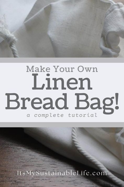 DIY linen bread bags are an easy solution for keeping homemade bread fresh longer. This easy to follow tutorial for creating your own linen bread bag will have you saying bye, bye to stale bread in no time flat! #homemadebread #linenbreadbag #keepbreadfresh #diylinenbreadbag Diy Bread Bags Sewing Tutorials, Linen Bag Diy, Linen Bread Bags Diy Sewing, Fabric Bread Bag, Diy Bread Bag Free Pattern, Sourdough Bread Bag Diy, Diy Bread Bags, Diy Bread Bag, Bread Bag Pattern