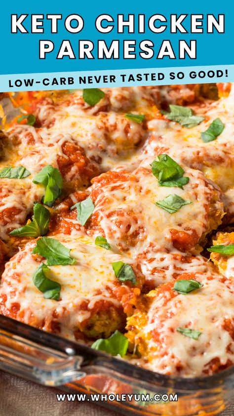 Discover the ultimate comfort food with this Keto Chicken Parmesan recipe! Packed with flavor and low in carbs, this dish is perfect for those on a keto diet or anyone looking to enjoy a delicious meal without the guilt. With crispy chicken, rich marinara, and gooey cheese, it’s sure to become a family favorite. Ready in just 30 minutes, this recipe is easy to follow and packed with wholesome ingredients. Keto Chicken Parm Casserole, Keto Chicken Parmesan, Low Carb Chicken Parmesan, Easy Keto Dinner, Chicken Parmesan Recipe, Parmesan Recipe, Eat Seasonal, Gooey Cheese, January 2025