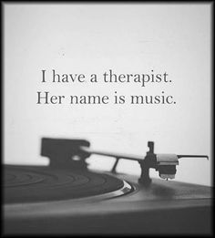 I have a therapist. Her name is music. #loveformusicquotes #quotesonmusic #healquotes #peacegivingmusicquotes #positivequotes #peacemindquotes #therandomvibez Spiritual Music, Music Help, Music Therapy, Record Player, Music Quotes, Music Lyrics, Music Is Life, The Words, Eminem