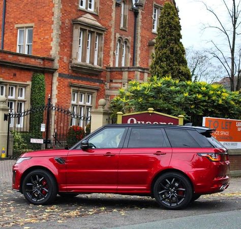 Red Range Rover, Range Rover Sport, Can Am, Range Rover, Land Rover, Dream Cars, Suv Car, Suv, Range