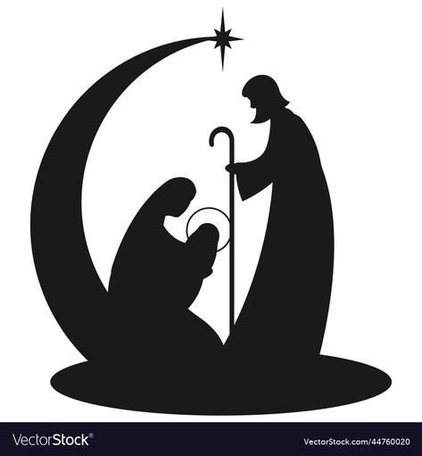 Manger Scene Silhouette, Advent Catholic Images, Simple Nativity Silhouette, Nativity Clipart Free, Nativity Silhouette Free Printable, Nativity Scene Silhouette Printable Free, Christmas Silhouette Templates, Christmas Silhouette Images, Nativity Illustration