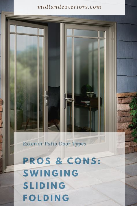 Alternative To Sliding Patio Doors, Sliding Door Options Exterior, Sliding Door Alternative Exterior, Patio Door Options, Alternative To Sliding Glass Doors, Sliding Glass Door Replacement Ideas, Bifold Doors Onto Deck, Back Patio Doors, Patio Doors Ideas