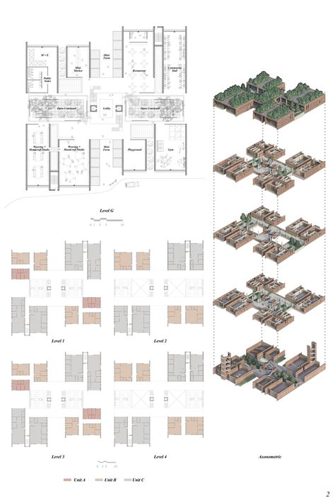 Ayodele | Low Cost Design Project Low Cost Apartment Design, Clt Architecture, Low Rise Apartment, Land Scape Design, Small Room Setup, Earth Architecture, Low Income Housing, Co Housing, Low Cost Housing