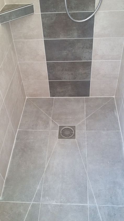 Shower Floor Drain Ideas, Bathroom Floor Drain Ideas, Shower Floor Ideas, Floor Drain Bathroom, Shower Floor Tile Ideas, Makeover Kamar Mandi, Shower Floor Drain, Small Shower Room, Shower Floors