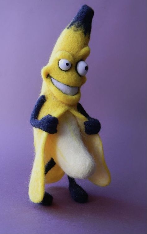 Felting Halloween, Freddy Krueger Art, Banana Man, Cute Minions, Banana Art, Mickey Mouse Art, Cool Car Drawings, Looney Tunes Cartoons, Funny Caricatures