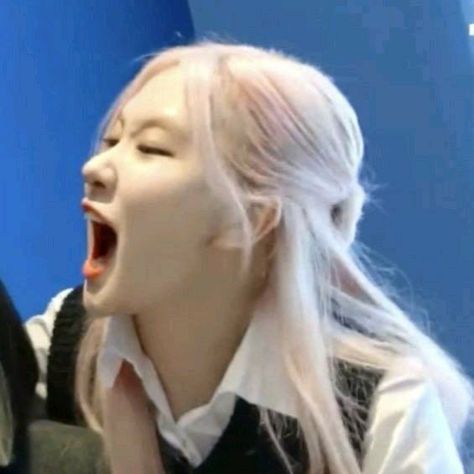 Rosé Funny Face, Rosé Meme, Rosé Girlfriend Material, Blackpink Meme, Memes Blackpink, Rose And Rosie, Blackpink Memes, Rosie Posie, Blackpink Funny