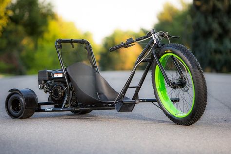 Check out this super cool drift trike from Coleman Powersports! #drifttrikes #cooldad #wildchild Drift Trike Kit, Drift Trike Motorized, Bicycle For Two, Go Kart Kits, Three Wheel Bicycle, Man Cave Stuff, Mountain Bike Art, Drift Trike, Ride It