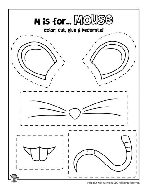 Letter M Worksheets & Crafts | Woo! Jr. Kids Activities M Activities For Preschool, Letter M Activities For Preschool, M Is For Mouse, M Activities, Letter M Crafts, Letter M Activities, Alphabet Letter Activities, Alphabet Crafts Preschool, Alphabet Letter Crafts