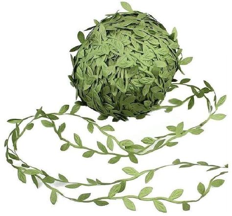 AmazonSmile: David accessories Olive Green Leaves Leaf Trim Ribbon -20 Yards - for DIY Craft Party Wedding Home Decoration (Olive Green) Fake Vines, Fake Hanging Plants, Artificial Eucalyptus Garland, Toga Party, Balloon Garland Diy, Party Girlande, Feuille Eucalyptus, Ribbon Crafts Diy, Diy Projektit