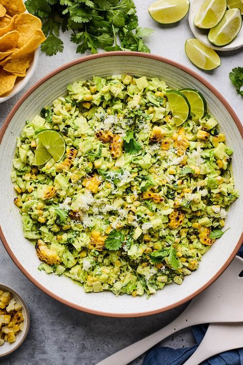 Charred Corn Cabbage Salad with Creamy Avocado Dressing Cabbage And Corn Salad, Fall Corn Salad, Cabbage Corn Salad, Avacado Dressing, Healthy 2024, Napa Cabbage Salad, Avocado Dressing Recipe, Suddenly Salad, Green Goddess Salad