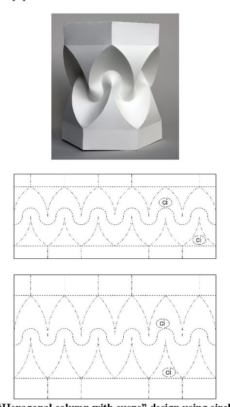 Paper Folding Sculpture, Paper Sculpture Template, Kirigami Templates Architecture, Projects For Adults Diy, Origami Template, Paper Folding Designs, Architecture Origami, Folding Template, Origami Sculpture