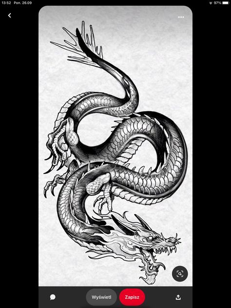 Chinese Dragon Tattoo, Dragon Tattoo Stencil, Black Dragon Tattoo, Dragon Tattoo Drawing, Dragon Head Tattoo, Oni Mask Tattoo, Asian Dragon Tattoo, Dragon Tattoo Sketch, Dragon Tattoos For Men