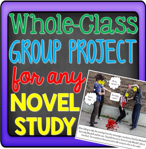 {Blog post} FREE LESSON! Are you tired of the same old paper and pencil tests at the end of a text? Are your students struggling with remembering the details from a novel or play that you've studied in class? Are you searching for a fun, collaborative alternative? Look no further, I have the solution for you! End Of Novel Projects Middle School, End Of Novel Projects, Final Project Ideas, Novel Projects, Novel Study Project, Classroom Organization Ideas, 6th Grade Reading, Teaching Literature, Secondary English