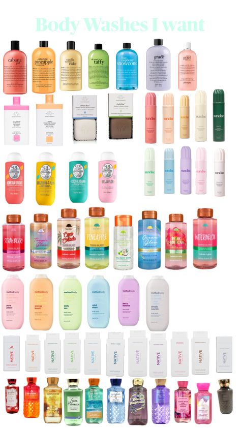 #bodywash #bodywashes #philosohy #sundae #native #nativebodywash #bathandbodyworks #bathandbodyworkbodywash #treehut #drunkelphant #drunkelephantbody #soldejainero #methodybodywash #method Sundae Body Wash, Body Wash Aesthetic, Wash Aesthetic, Stuff For Christmas, Christmas Lists, Sephora Skin Care, Snow Cones, Bath And Bodyworks, Tree Hut