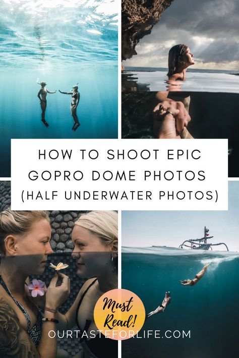 Gopro Dome Photography, Go Pro Underwater Photos, Go Pro Photos Ideas Beach, Go Pro Pictures, Gopro Underwater Photography, Go Pro Photos Ideas, Gopro Photography Ideas, Half Underwater Photography, Go Pro Photography