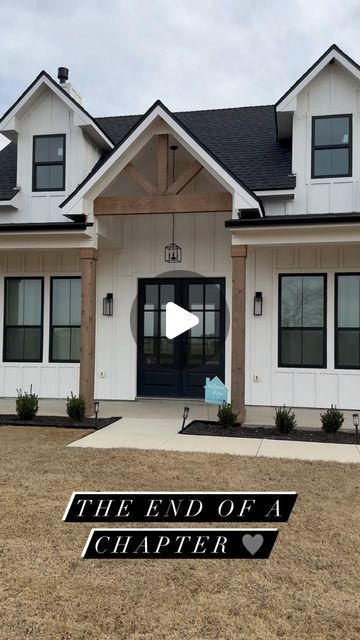 B R I T T A N Y  S H O R T on Instagram: "Here’s your reminder to:

•Chase your Dreams
•Share your Passions
•Buy the Land
•Build the House

Although saying goodbye to this home is bittersweet, we are so excited to start our next build journey. 🖤

#ourbuildjourney #modernfarmhouse #newbuild #custombuild #newhome #hometour #homeinterior #homesweethome #farmhouse #customhomes" Small Renovation Ideas, Building A Home Must Haves, Small House Ideas Exterior, My Dream Home Farmhouse, New Build House Ideas, Modern Home Design Exterior, New Construction Home Ideas, Two Story Houses, House Building Ideas