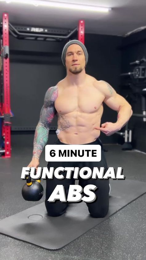 Perfect Abs Workout, Core Workout Gym, Functional Core, Full Body Kettlebell Workout, Core Routine, Kettlebell Exercises, Bodybuilding Workouts Routines, Bodybuilding Workout Plan, Abs Workout Video