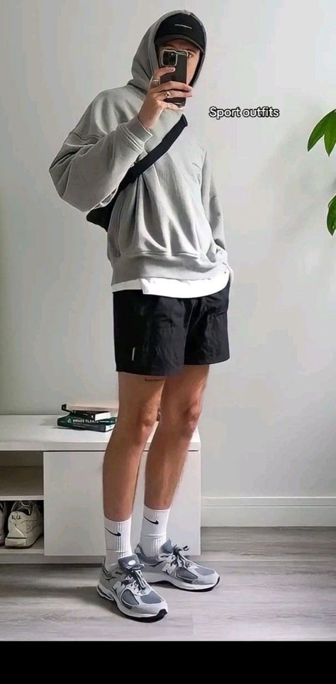 Sporty ￼ ￼ ￼ ￼ Challengers Aesthetic Outfit, Elevated Athleisure Outfits Men, Dark Blue Shorts Outfit Men, Sporty Male Outfits, Gym Outfit Men Aesthetic, Sporty Guy Aesthetic, Sport Outfits Men Gym, Casual Athletic Outfits Men, Male Gym Outfit