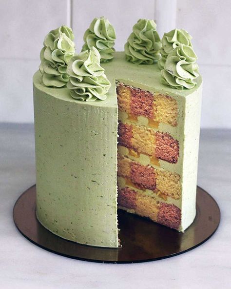 Checkered Cake, King Arthur Recipes, Checkerboard Cake, Pastry Design, King Arthur Baking, White Cake Recipe, Favorite Dessert Recipes, Different Cakes, Baking Company