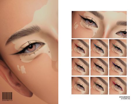 Sims 4 Cc Lipstick Natural, Sims 4 Eyeliner Patreon, Sims4 Eyes Cc, Sims4 Cc Eyelashes, Mod For Sims 4, Sims 4 Makeup, Sims 4 Nails, Sims 4 Piercings, Sims 4 Cc Eyes