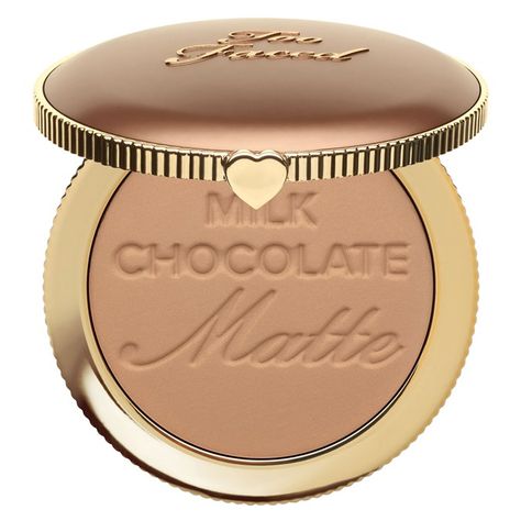 Too Faced Chocolate, Benefit Hoola, Best Bronzer, Too Faced Bronzer, Matte Bronzer, Bronzing Powder, Bare Minerals, Too Faced Makeup, Theobroma Cacao