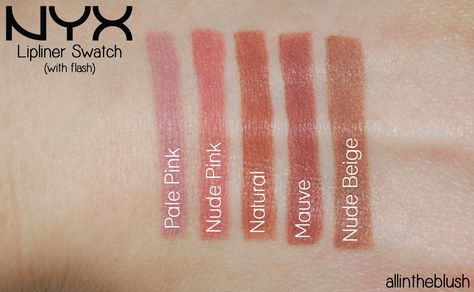 NYX Lip Liner Swatches EVER | NYX Slim Lip Pencils – Review & Swatches Nyx Lip Liner Swatches, Nyx Soft Matte Lip Cream Swatches, Nyx Lip Pencil, Nyx Lip Cream, Nyx Eyeshadow Palette, Nyx Slim Lip Pencil, Nyx Lip Liner, Lip Pencil Colors, Nyx Soft Matte Lip Cream