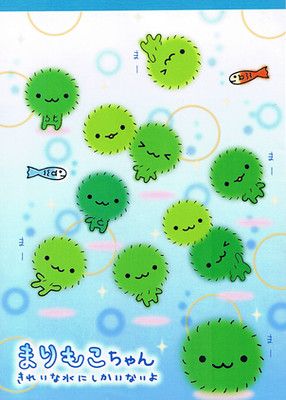 San-x Marimoko-chan [R] | Lovelovelove! | Rynn ♪ | Flickr Green Cutecore, San-x Wallpaper, Marimo Moss, Marimo Moss Ball, Ball Drawing, Moss Balls, Cute Poster, Cute Animal Pictures, Free Prints