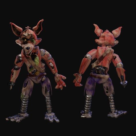 Foxy Redesign, Fnaf Stylized, Fnaf Models, Foxy The Pirate, Fnaf Photos, Fnaf Foxy, Fnaf Oc, Animatronic Fnaf, Fantasy Drawings