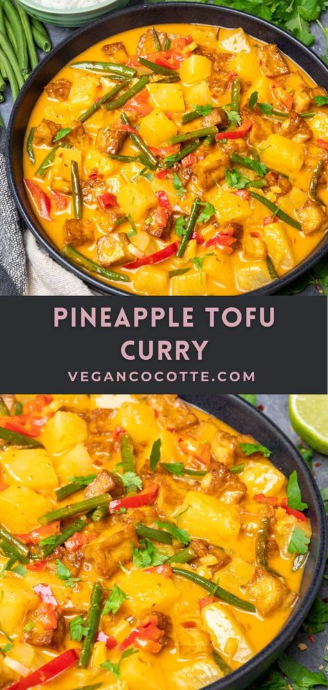 Firm Tofu Recipes Easy, Tofu And Quinoa, Pineapple Tofu, Tofu Recipes Healthy, Tofu Curry, Better Than Takeout, Tofu Dishes, Vegan Main Dishes, 140 Pounds