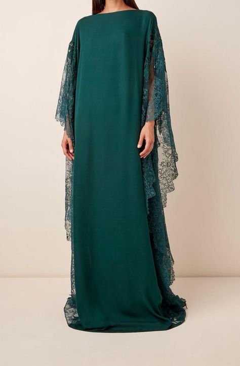 Formal Kaftan Dress, Kaftan Lace Styles, Fashion Long Dresses, Lace Caftan, Kaftan Design, Silk Caftan, Embroidered Tulle Dress, Kaftan Designs, Mode Abaya