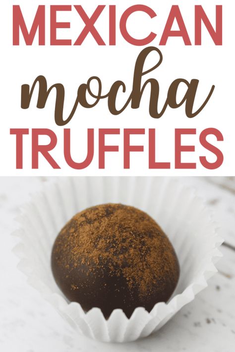 Easy Ganache, Mocha Desserts, Mocha Truffles, Espresso Dessert, Dessert For Christmas, Easy Chocolate Ganache, Mocha Recipes, Mexican Mocha, Christmas Cookie Exchange Recipes