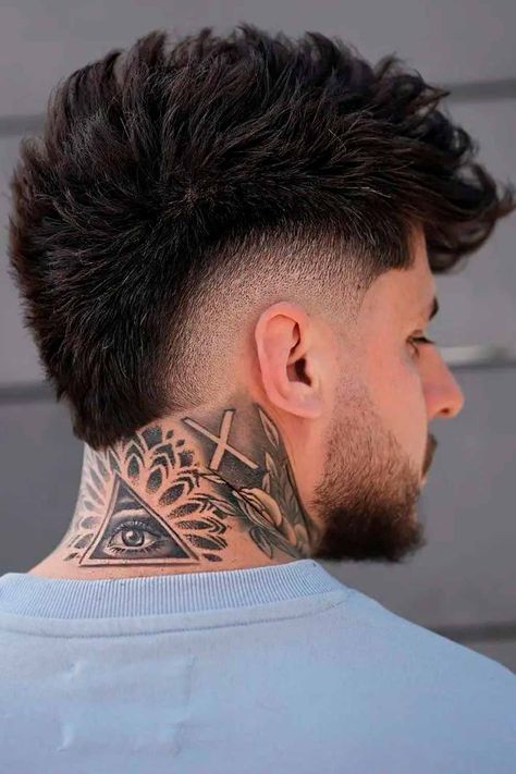 Long Burst Fade, 2023 Mens Haircuts, Haircut Men 2023, Neckline Haircut, Burst Fade Haircut, Types Of Fade Haircut, Top Haircuts For Men, Man Haircut, Mullet Fade