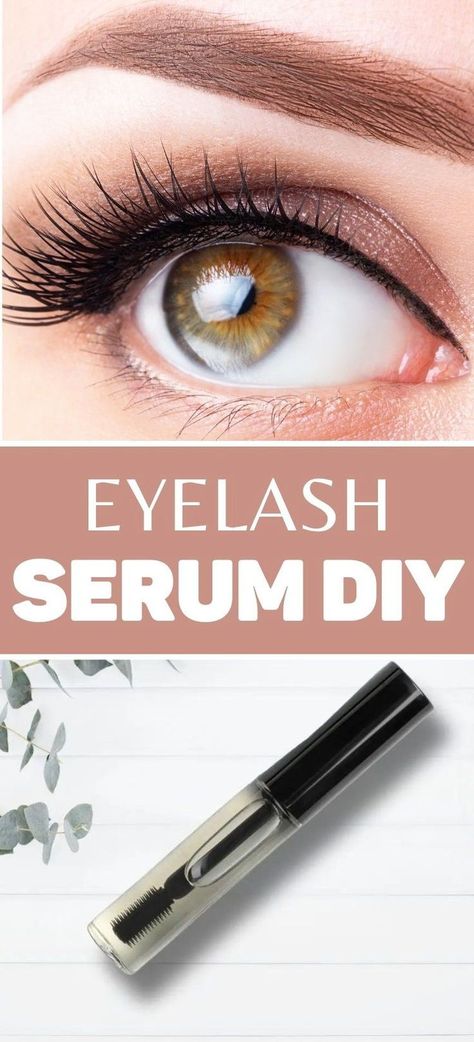 Grow long lashes with this eyelash growth serum diy recipe.  Simple to make and use.  This lash growth mascara is all natural and is toxin free.  Save money by making your own diy beauty products.    This essential oil recipe for last serum with castor oil and rosemary and lavender essential oils will be one that you'll definitely want to add to your beauty routine. Eyelash Growth Serum Diy, Eyelash Serum Diy, Eyelash Growth Diy, Diy Eyelash Growth Serum, Serum Recipe, Natural Eyelash Growth, Castor Oil Eyelashes, Diy Serum, Lash Growth Serum