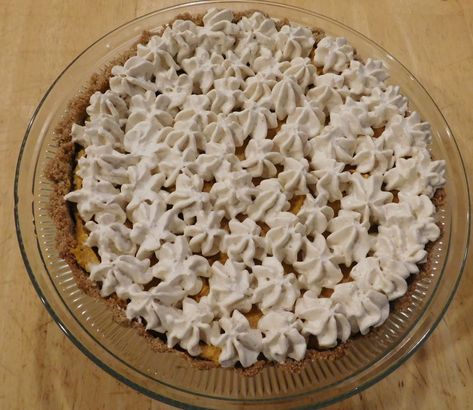 Holiday Recipe Challenge: Mike Mallett's Pumpkin Spice Tart This is a cream pie, not a custard-style baked pie. You can skip the shell altogether and eat this like pudding if you wish! You can also cut the whipped cream topping in half to lower the carbs if you want. You could make this tart with Snickerdoodle Keto Chow instead of the Pumpkin.  Created with Keto Chow ketochow.xyz Keto Chow, Whipped Cream Topping, Baked Pie, Recipe Challenge, Food Challenge, Sugar Free Chocolate, Sliced Almonds, Chocolate Fudge, Chow Chow