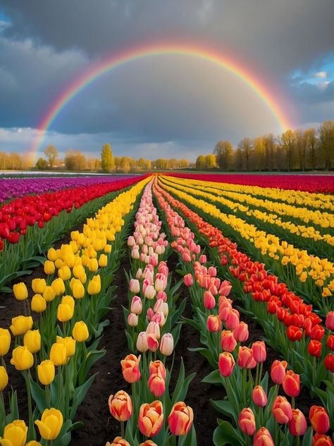 Tulips Aesthetic Wallpaper, Holland Tulip Fields, Puppy Calendar, Tulips Landscape, Pretty Flowers Pictures, Tulip Field, Pretty Wallpapers Tumblr, Nothing But Flowers, Garden Images