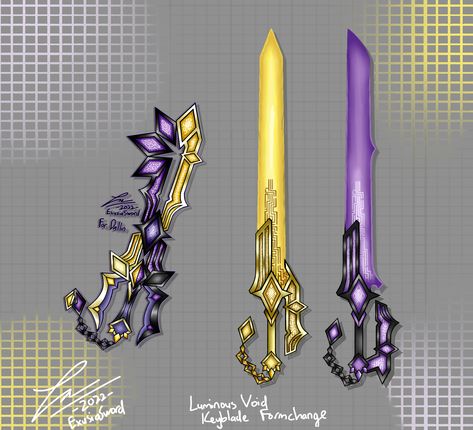 Keyblade Design, Kingdom Hearts Keyblade, Dual Swords, Fantasy Blade, Cybernetic Arm, Accel World, Kingdom Hearts Fanart, Kingdom Hearts Art, Types Of Swords