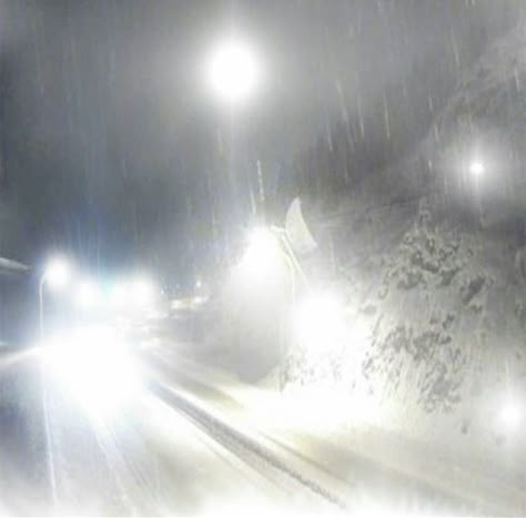 At Night, Road, Cars, White