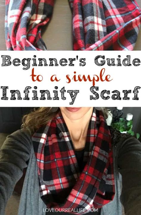 Fleece Infinity Scarf Diy, Infinity Scarf Sewing, Flannel Projects, Blanket Sewing, Diy Infinity Scarf, Infinity Scarf Tutorial, Scarf Sewing, Scarf Making, Scarf Sewing Pattern